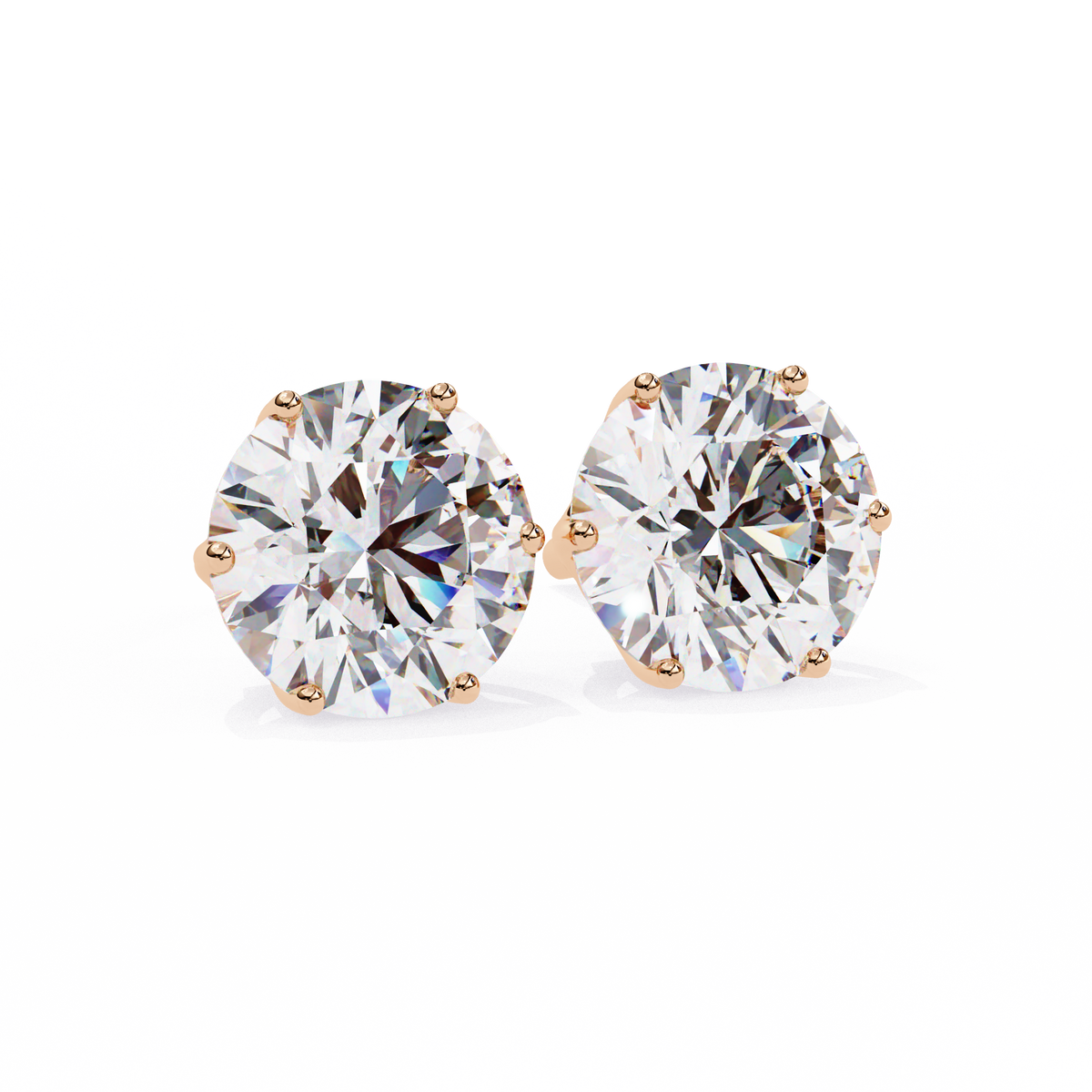 Round Cut Lab Diamond Earrings Elevate Your Everyday Look Classy - View 5