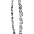 Round Cut Lab Diamond Minimalist Tennis Bracelet - View 10