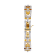 Round Cut Lab Diamond Open Link Statement Bracelet - View 2