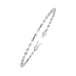 Round Cut Lab Diamond Tennis Bracelet Symbol of Grace and Brilliance - View 4