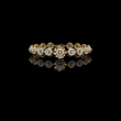 Round Cut Lab Diamond Vintage Halo Link Bracelet