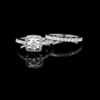 Round Cut Lab Diamond Women's Modern Pave Stackable Anniversary Set