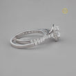 Round Cut Lab Diamond Women's Modern Pave Stackable Anniversary Set - View 2