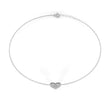 Round Cut Moissanite Diamond Adjustable Heart Bracelet - View 10