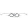 Round Lab Diamond Infinity Symbol Cable Chain Bracelet for Women - View 4
