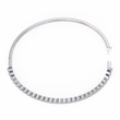 Round Lab Diamond Tennis Bangle Bracelet Prong Setting - View 9