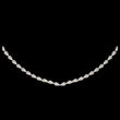 Pear Moissanite Diamond Tennis Necklace