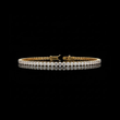 Round Cut Moissanite Diamond Tennis Bracelet with Sparkling Classic Prong Setting