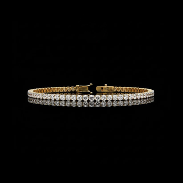Round Cut Lab Diamond Tennis Bracelet with Sparkling Classic Prong Setting