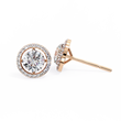 Exclusive Designer Moissanite Round Cut Diamond Earring Limited Edition For Look - View 2
