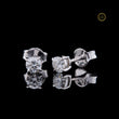 Brilliant Sparkle Round Cut Lab Grown Diamond Stud Earrings - View 2