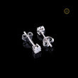 Brilliant Sparkle Round Cut Moissanite Diamond Stud Earrings - View 4
