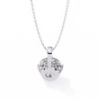 Round Moissanite Diamond Solitaire Double Prong Pendant - View 10