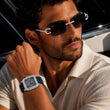 Royal Skeleton Moissanite Diamond Collection Luxury Open Work Timepiece And Signature Diamond Eyewear Set - View 2