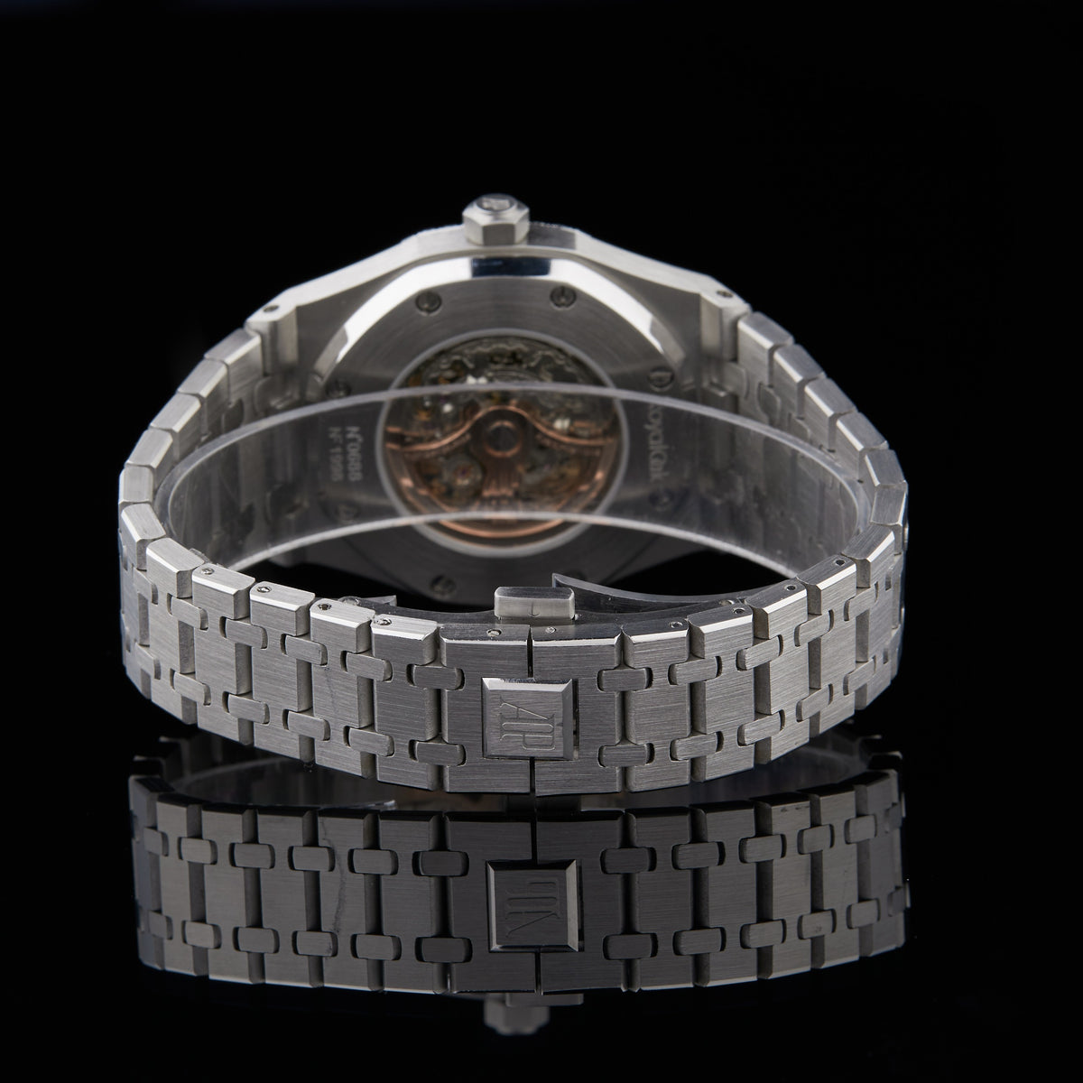 Royal Skeleton Moissanite Diamond Watch Collection Blue Sapphire Edition - View 4