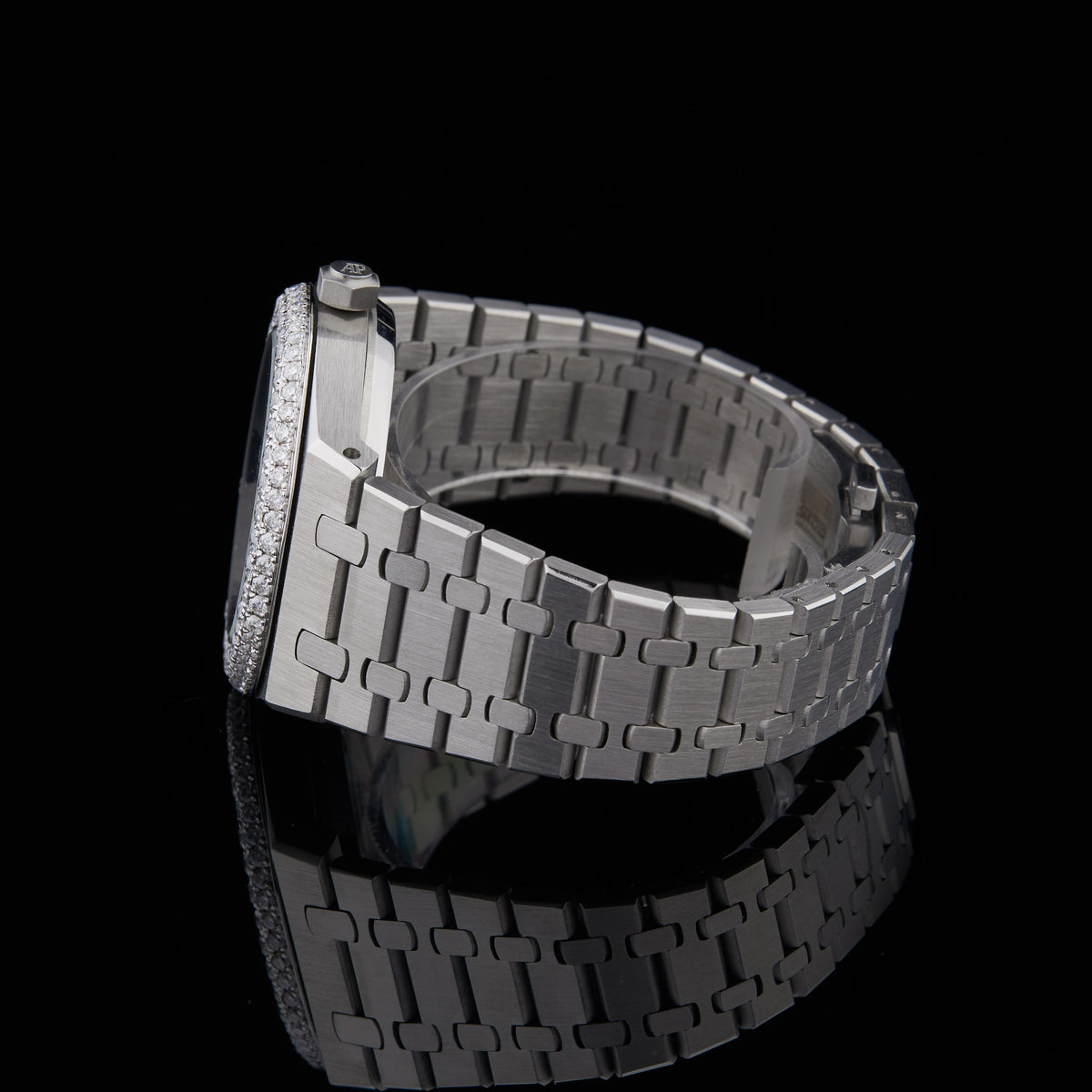 Royal Skeleton Moissanite Diamond Watch Collection Blue Sapphire Edition - View 5