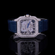Royal Skeleton Moissanite Diamond Watch Collection Blue Sapphire Edition - View 6