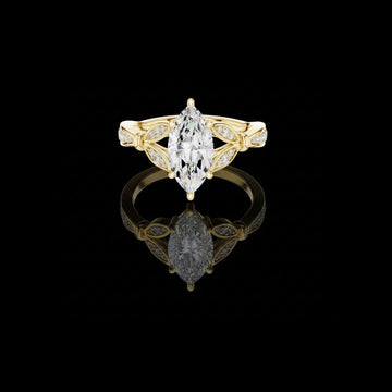 Stylish Marquise Cut Lab Diamond Wedding Ring For Every Time