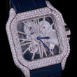Sapphire Diamond Legacy Collection Luxury Blue Dial Timepiece & Skeleton Moissanite Diamond Masterpiece Duo - View 3