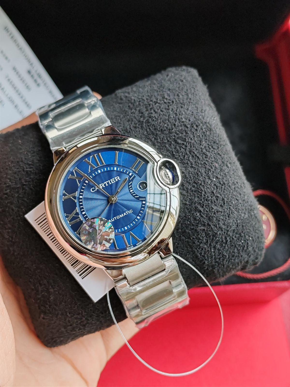 Sapphire Diamond Legacy Collection Luxury Blue Dial Timepiece & Skeleton Moissanite Diamond Masterpiece Duo - View 6