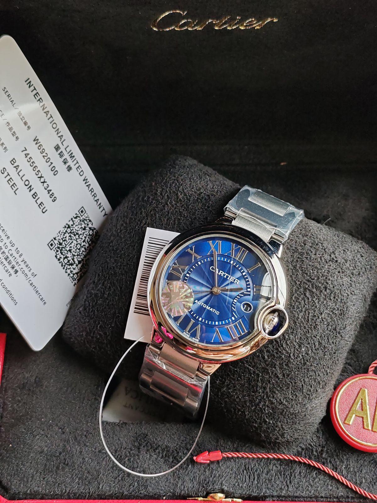 Sapphire Diamond Legacy Collection Luxury Blue Dial Timepiece & Skeleton Moissanite Diamond Masterpiece Duo - View 8