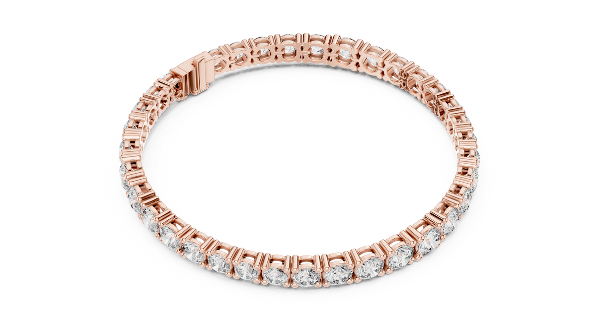 Round Lab Diamond Tennis Bracelet For Her Jewelry - View 8