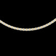 Bezel Setting Round Lab Grown Diamond Tennis Necklace