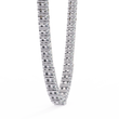 Round Cut Lab Grown Diamond Tennis V Necklace - View 6