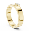 Round Cut Lab Grown Diamond Men's Unique Geometric Anniversary Ring - View 2