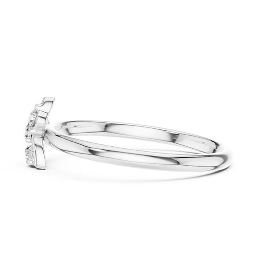 Sparkle Round Cut Lab Diamond Ring For Sunshine - View 2