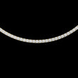 Round Cut Moissanite Diamond Tennis Necklace