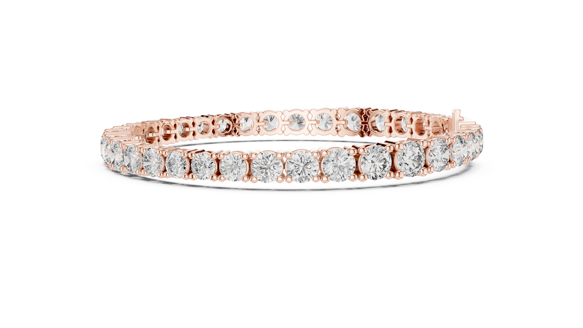 Round Lab Diamond Tennis Bracelet For Her Jewelry - View 5