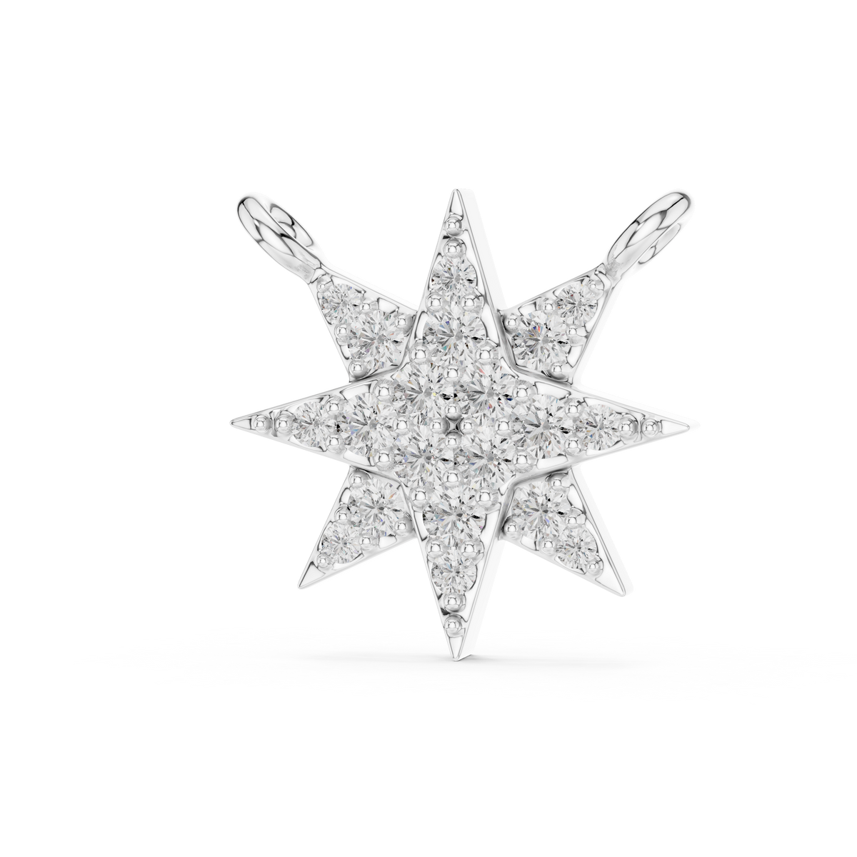 Symmetrical Coronet Layering Pendant with Round Lab Grown Diamond - View 4