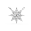 Symmetrical Coronet Layering Pendant with Round Moissanite Diamond - View 4