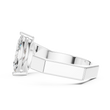 Marquise Cut Moissanite Diamond Men's Open Gap Solitaire Ring - View 10