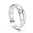 Round Cut Lab Grown Diamond Men's Slanted Row Dome Statement Ring - View 7