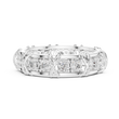 Round Cut Moissanite Diamond Men's Cross Station Shared Prong Ring - View 10
