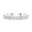 Round Cut Moissanite Diamond Men's Single Row Channel Set Ring - View 10