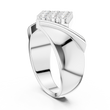 Round Cut Moissanite Diamond Men's Unique Square Top Ring - View 7