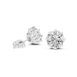 Eternal Spark Classic Solitaire Stud Earrings with Round Moissanite Diamond - View 7