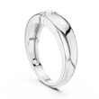 Round Cut Lab Grown Diamond Men's Heavy Gold Statement Ring - View 7