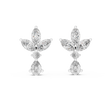 Marquise Butterfly Cluster Moissanite Diamond Drop Stud Earrings - View 10