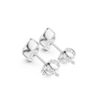 Minimal Marquise Bezel Lab Diamond Stud Earrings with Elongated Navette Silhouette - View 12