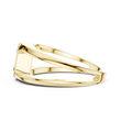 Emerald Cut Lab Grown Diamond Men's Architectural Bezel Statement Band - View 8