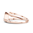 Emerald Cut Moissanite Diamond Men's Architectural Bezel Statement Band - View 9