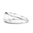 Emerald Cut Lab Grown Diamond Men's Architectural Bezel Statement Band - View 10