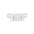 Horizontal Baguette Cut Moissanite Diamond Solitaire Bar Pendant - View 12