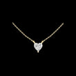 Heart Cut Solitaire Pendant with Center Moissanite Diamond