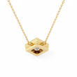 Kite Set Princess Lab Grown Diamond Pendant with Full Bezel Setting - View 9