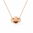 Kite Set Princess Moissanite Diamond Pendant with Full Bezel Setting - View 8